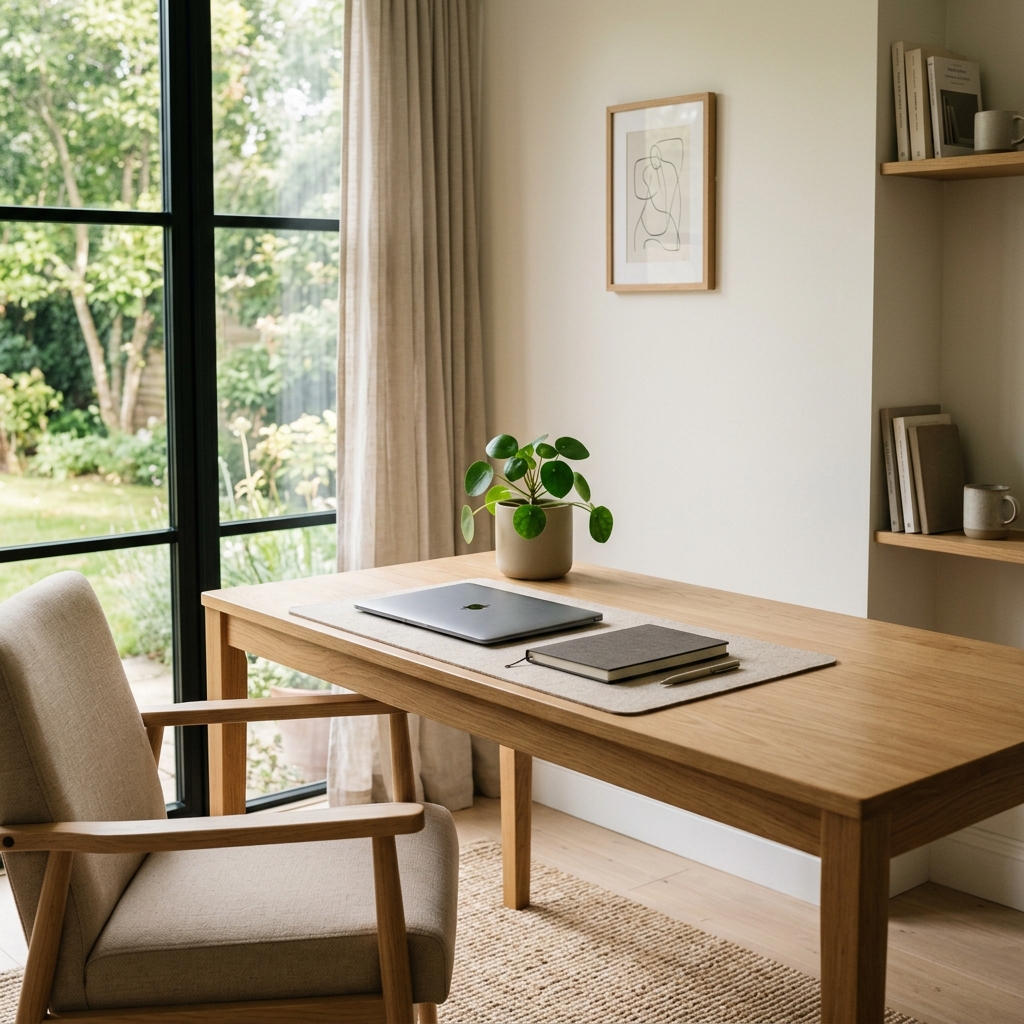 A calm workspace for focused self-reflection